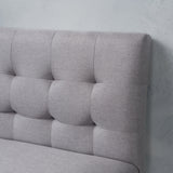 Tufted Back Fabric 26-Inch Barstool Bench - NH769992