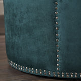 Studded New Velvet Ottoman - NH502203