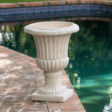 Antique White Stone Planter - NH652712