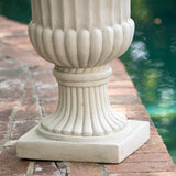 Antique White Stone Planter - NH652712