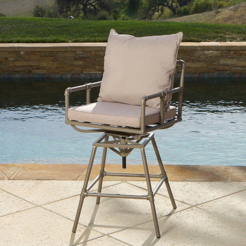 Outdoor Adjustable Height Swivel Bar Stool - NH242832