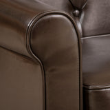 Brown Leather Club Chair - NH756832