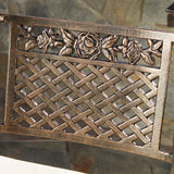30-Inch Outdoor Cast Aluminum Swivel Bar Stools w/ Cushion (Set of 2) - NH150592