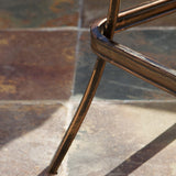 30-Inch Outdoor Cast Aluminum Swivel Bar Stool w/ Cushion - NH050592