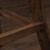 27-Inch Brown Leather Nailhead Accent Counter Stools (Set of 2) - NH615592