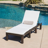 Outdoor Wicker Adjustable Chaise Lounge w/ Cushion - NH239992