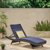 Lakeport Outdoor Adjustable Chaise Lounge Chair w/ Cushion