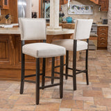 31-Inch Bonded Fabric Backed Barstool (Set of 2) - NH579592