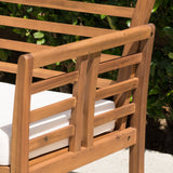 Outdoor 4-piece Solid Wood Chat Set with Cushions - NH231692