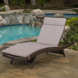 Outdoor Adjustable Chaise Lounge Chair w/ Cushion - NH239592