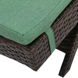 Lakeport Outdoor Adjustable Chaise Lounge Chair w/ Cushion