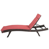 Lakeport Outdoor Adjustable Chaise Lounge Chair w/ Cushion