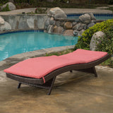 Outdoor Adjustable Chaise Lounge Chair w/ Cushion - NH239592