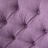 Laxford Light Purple Tufted Fabric Club Chair