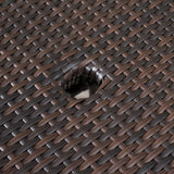 Outdoor Brown Wicker Round Dining Table - NH867692