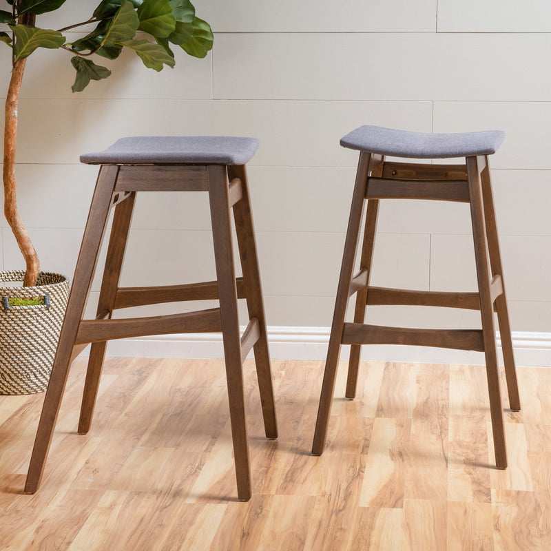 Mid Century Design 30-Inch Bar Stools (Set of 2) - NH979892