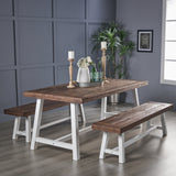 Farmhouse 4 Seater Picnic Dining Set - NH022403