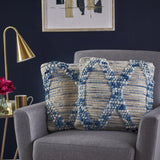 Handcrafted Boho Tufted Fabric Pillow - NH636103