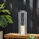 Elwick 22" Modern Stainless Steel Lantern