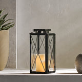 Elwick 14" Modern Stainless Steel Lantern