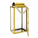 Brianna Outdoor 19" Modern Stainless Steel Lantern