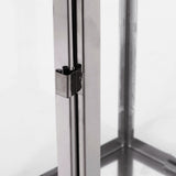 Brianna Outdoor 19" Modern Stainless Steel Lantern