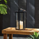 Baton Outdoor 16" Modern Stainless Steel Lantern