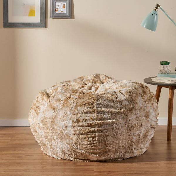 3 Ft Shag Fur Beanbag - NH462592