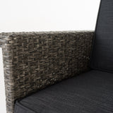 30-Inch Mixed Black Wicker Barstools (Set of 4) - NH794003