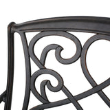 Copper Finish Cast Aluminum 30-Inch Swivel Single Bar Stool - NH280592