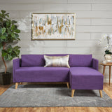 Mid Century Modern Fabric Chaise Sectional - NH954103