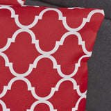 Modern Quatrefoil Pattern Fabric Accent Throw Pillow (Set of 4) - NH451303