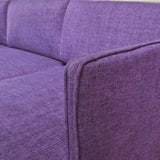 Mid Century Modern Fabric Chaise Sectional - NH954103