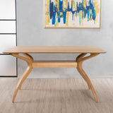 Mid Century Wood Finish 5 Piece Dining Set - NH613992