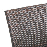 Outdoor Aluminum and Wicker 8 Seater Dining Set with Stacking Chairs - NH593903