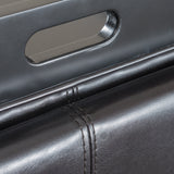 Leather 4-Tray-Top Storage Ottoman Coffee Table - NHKLB078182