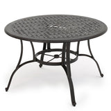 Outdoor Bronze Cast Aluminum Circular Dining Table (ONLY) - NH672003