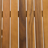 Teak Finish Acacia Wood Outdoor Dining Table - NH028992