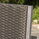 30-Inch Outdoor Grey Wicker Barstools (Set of 2) - NH553003