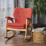 Mid Century Fabric Rocking Chair - NH889103