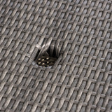 Outdoor 3 Piece Wicker Bistro Set, Grey - NH215403