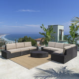 Outdoor Wicker Sectional Set w/ Cushions - NH205003
