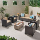 7-Seater Outdoor Fire Pit Sofa Set - NH329903