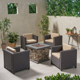 4-Seater Outdoor Fire Pit Chat Set - NH529903