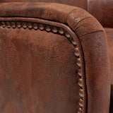 Microfiber High Back Wingback Club Chair - NH674032