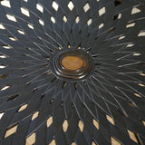 Outdoor Black Sand Cast Aluminum Hexagon Table - NH015692