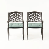 Juel Outdoor Dining Chair with Cushion (Set of 2)
