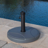 Round Grey Concrete Umbrella Base - NH623932