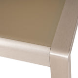 Coral Outdoor 4 Seater Aluminum Chat Set with 2 Side Table - NH075903