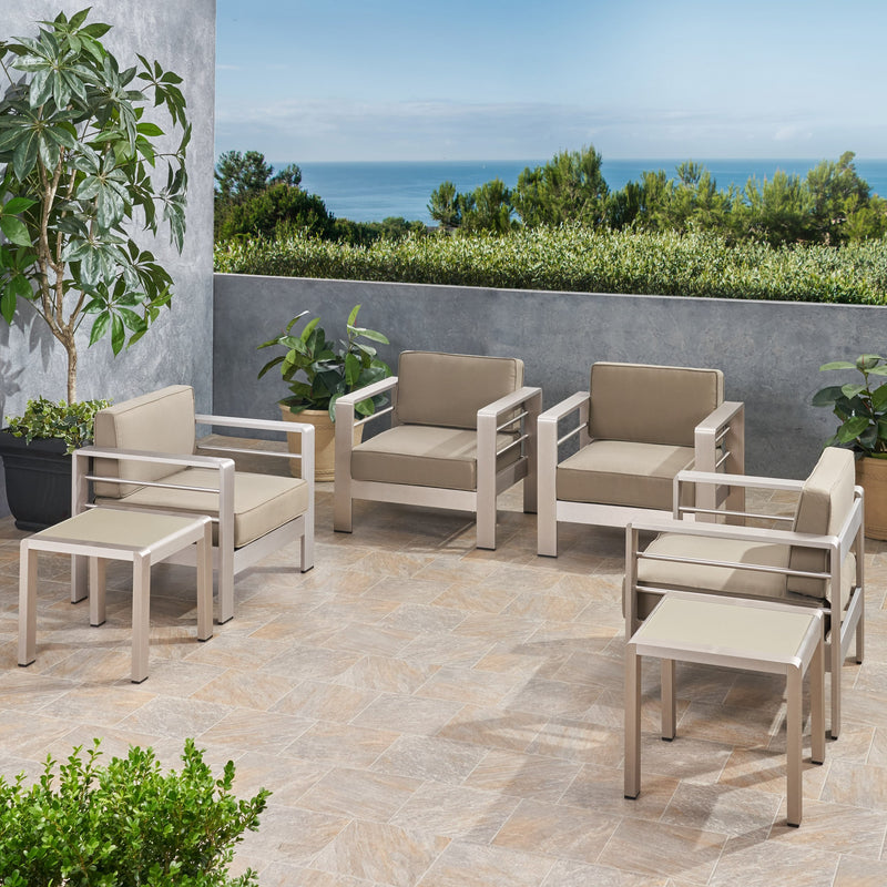Outdoor 4 Seater  Club Chair and Table Set - NH975903